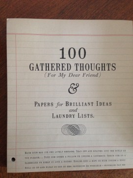 100 gathered thoughts notepad